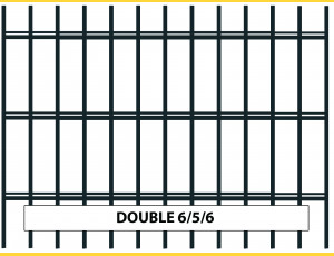 Doppelstabmatte 6/5/6 / 1630x2500 / ZN+PVC7016