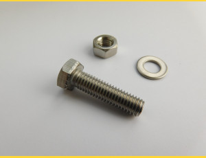 Skrutka STAINLESS STEEL / M8x30 / komplet (skrutka, matica, podložka) / balenie 10ks