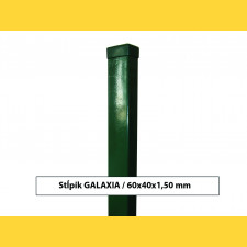 Stĺpik GALAXIA 60x40x1,50x1200 s pätkou / ZN+PVC6005