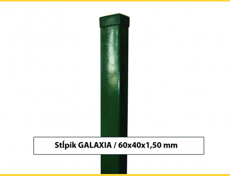 Stĺpik GALAXIA 60x40x1,50x1600 s pätkou / ZN+PVC6005