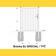 Brama BJ SPECIAL 1200x1000 / TYČ / GNZ