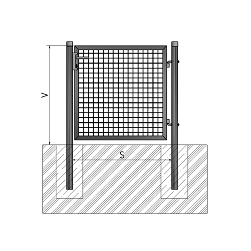 Kiskapu BJ ECO 1000x1000 / ZN+PVC6005