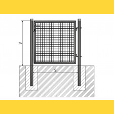 Bránka BJ ECO 1250x1000 / ZN+PVC6005