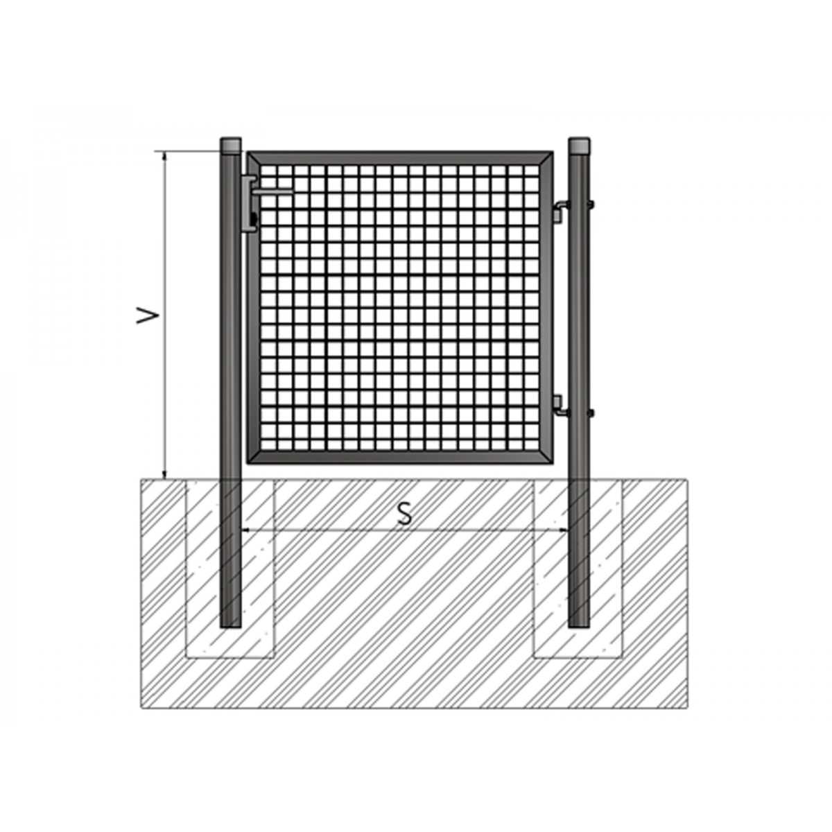 Kiskapu BJ ECO 2000x1000 / ZN+PVC7016