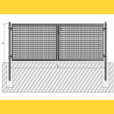 Brána BD ECO 1000x3600 / ZN+PVC6005