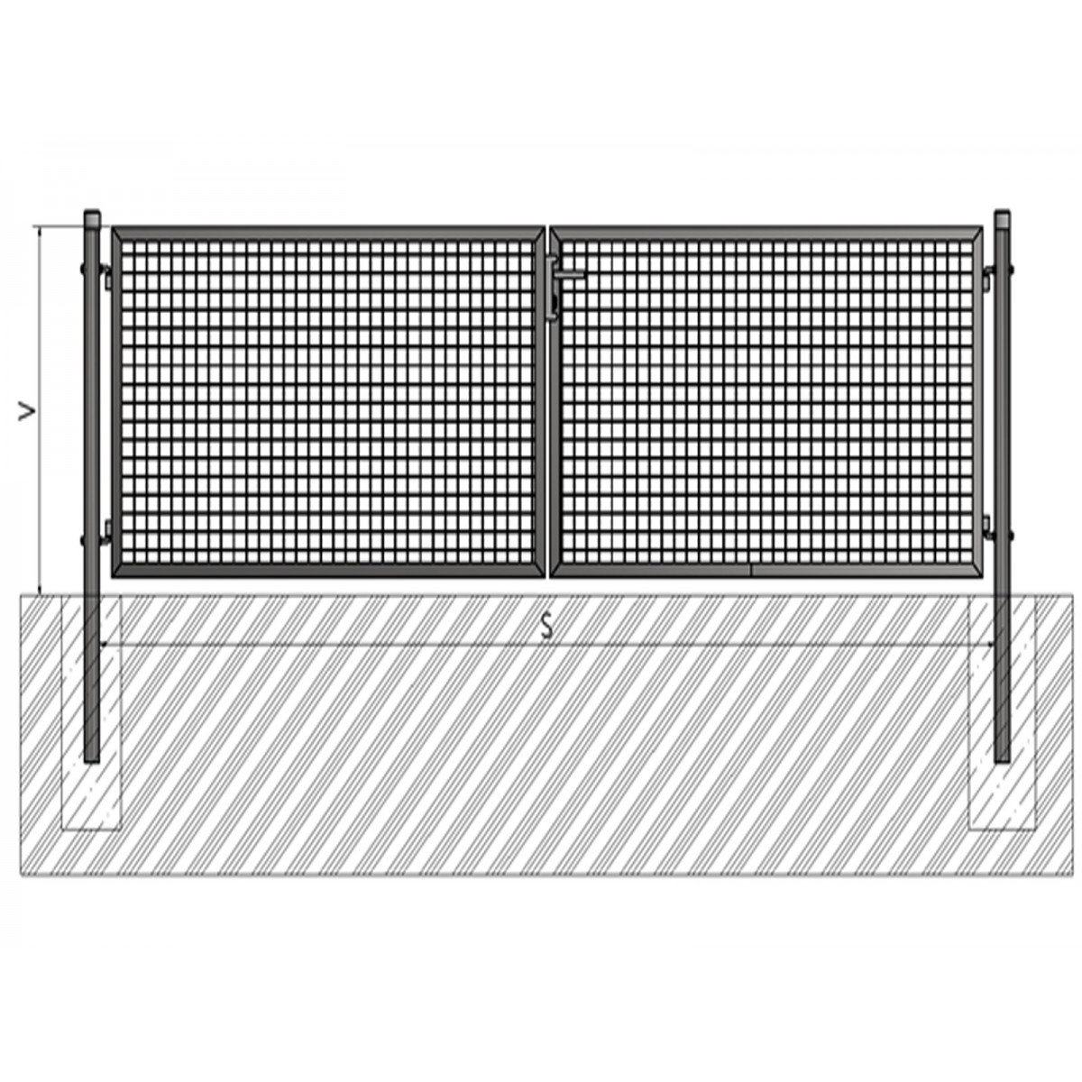 Kapu BD ECO 1000x3600 / ZN+PVC6005