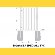 Gate BJ SPECIAL 1300x1000 / TYČ / HNZ