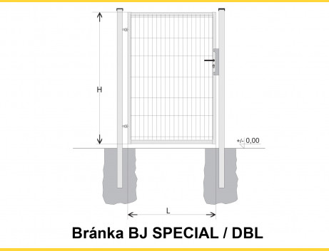 Brána BJ SPECIAL 1200x1000 / DBL / HNZ