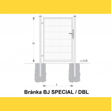 Brána BJ SPECIAL 1400x1000 / DBL / HNZ