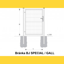 Brána BJ SPECIAL 1200x1000 / GALL / HNZ