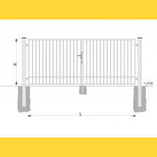 Gate BD SPECIAL 1200x3000 / TYČ / HNZ