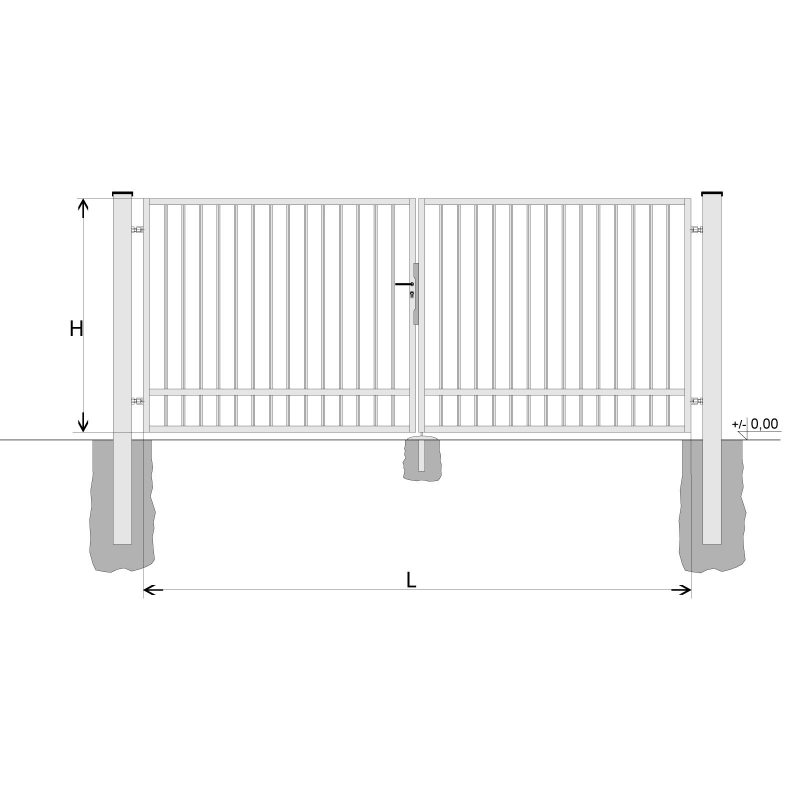 Brama BD SPECIAL 1400x4750 / TYČ / GNZ