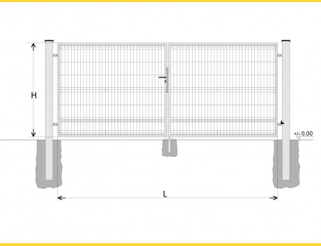 Gate BD SPECIAL 1200x3000 / GALL / HNZ