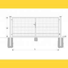 Gate BD SPECIAL 1400x3750 / GALL / HNZ