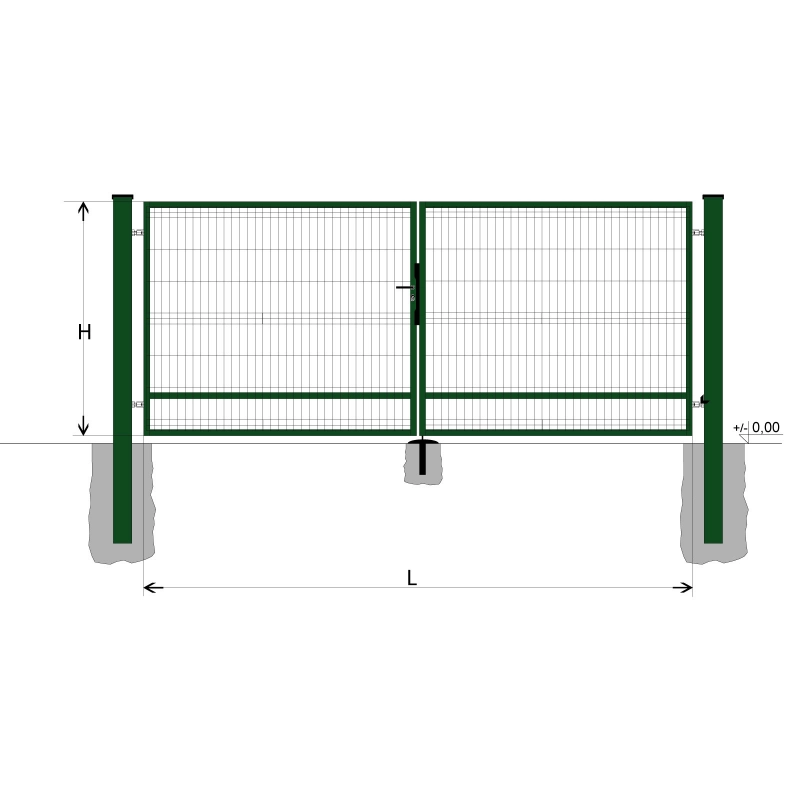 Kapu BD SPECIAL 1200x5500 / GALL / ZN+PVC6005