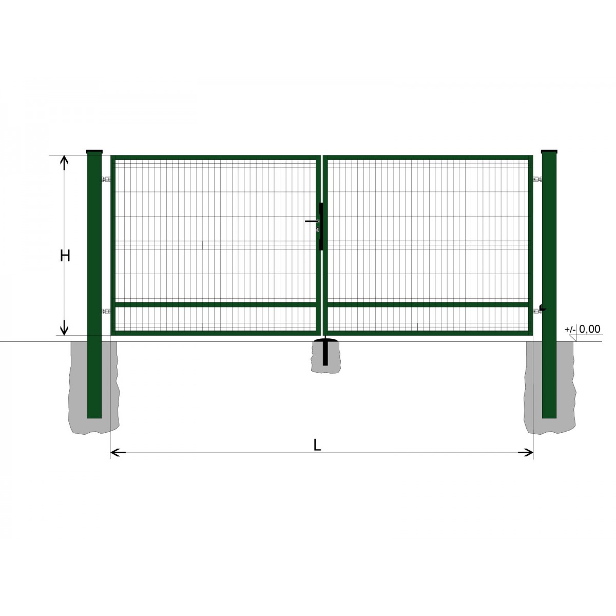 Kapu BD SPECIAL 1400x5500 / GALL / ZN+PVC6005