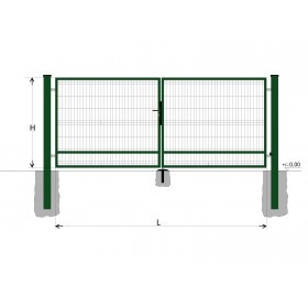 Kapu BD SPECIAL 1700x3500 / GALL / ZN+PVC6005