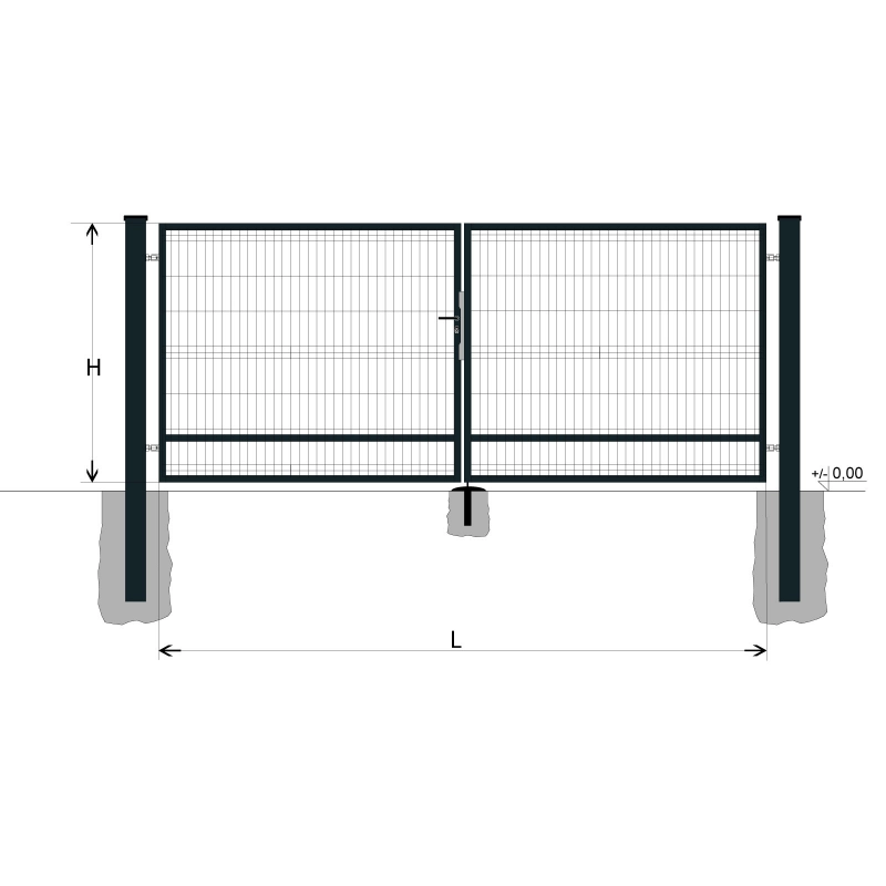 Kapu BD SPECIAL 1400x3750 / GALL / ZN+PVC7016