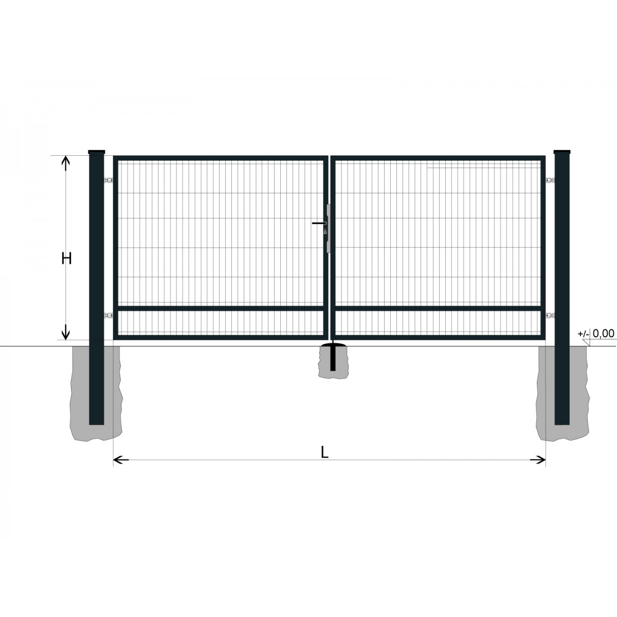 Kapu BD SPECIAL 1200x4250 / DBL / ZN+PVC7016