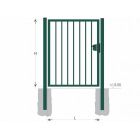 Kiskapu BJ SOLID 1800x1200 / TYČ / ZN+PVC6005