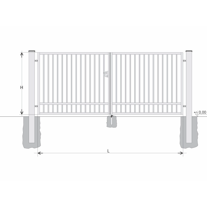 Kapu BD SOLID 1600x9250 / TYČ / HNZ
