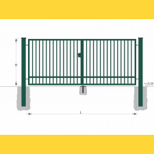 Tor BD SOLID 1300x6000 / TYČ / ZN+PVC6005