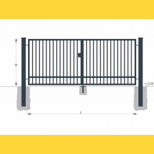 Tor BD SOLID 1900x7000 / TYČ / ZN+PVC7016