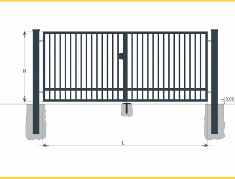 Tor BD SOLID 1900x7000 / TYČ / ZN+PVC7016