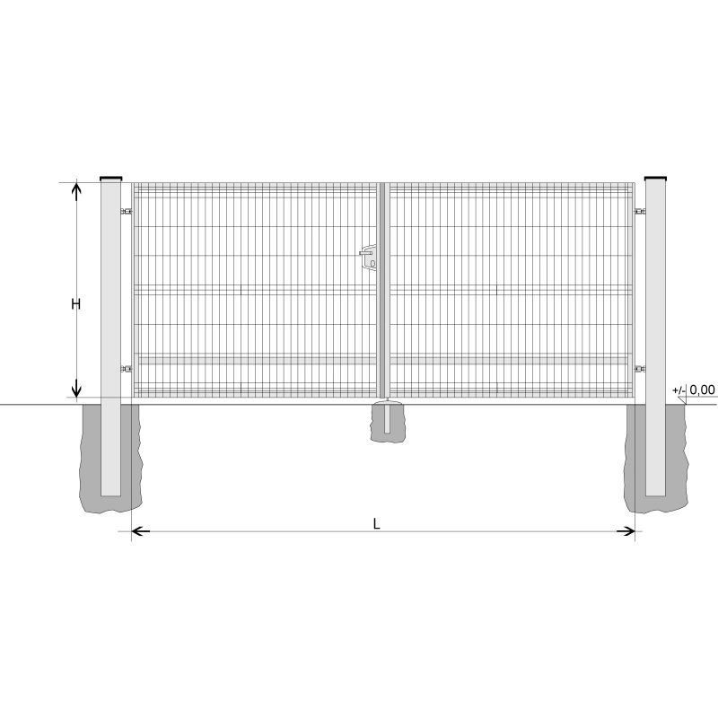 Kapu BD SOLID 2000x7000 / GAL / HNZ
