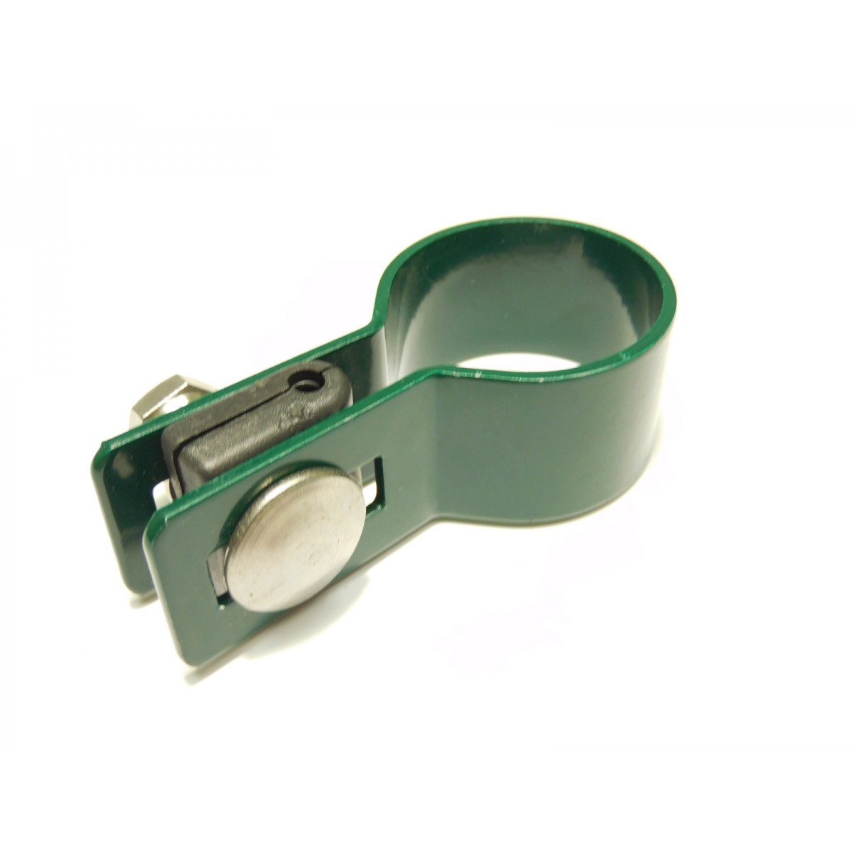 Príchytka panelu na stĺp 38mm / 5mm / koncová / ZN+PVC6005