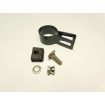 Táblarögzítő bilincs 38mm oszlopra / 4mm / vég / ZN+PVC7016