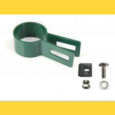 Panel clip for post 60mm / 5mm / ending / ZN+PVC6005