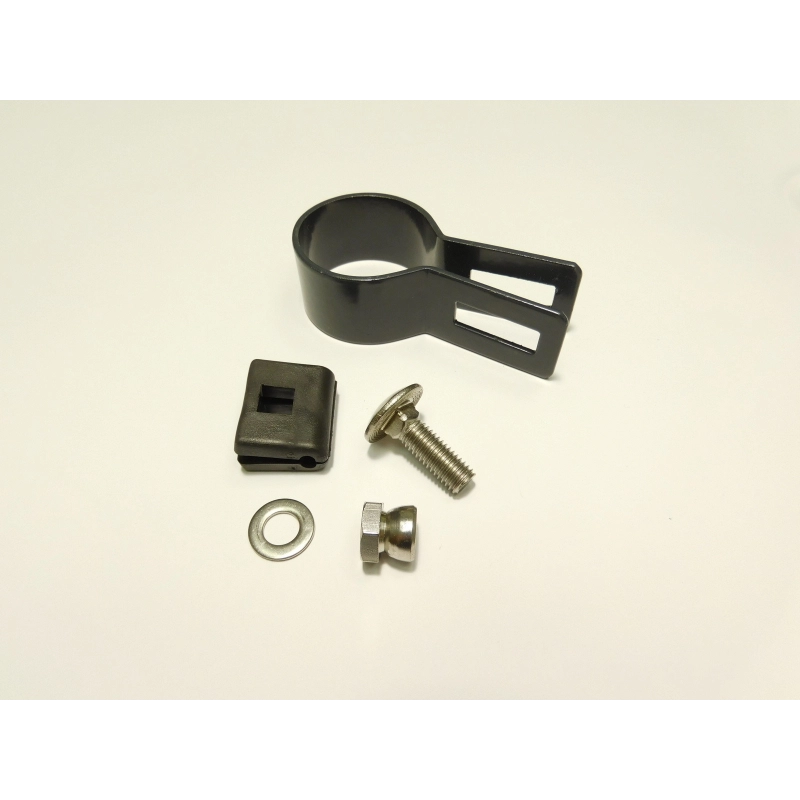 Obejma panelowa do słupka 60mm / 4mm / końcowa / ZN+PCV7016