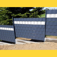 Privacy screen for fence panel PVC BUS. 19cm / 40m / RAL7016