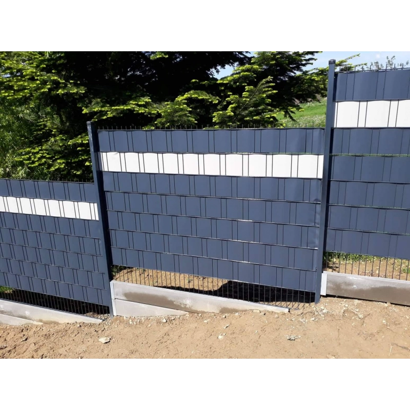 Privacy screen for fence panel PVC BUS. 19cm / 40m / RAL7016