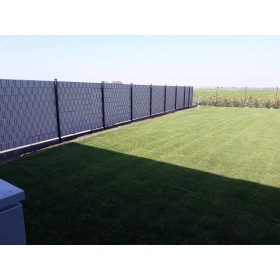 Streifen PVC BUS. 19cm / 40m / RAL7016