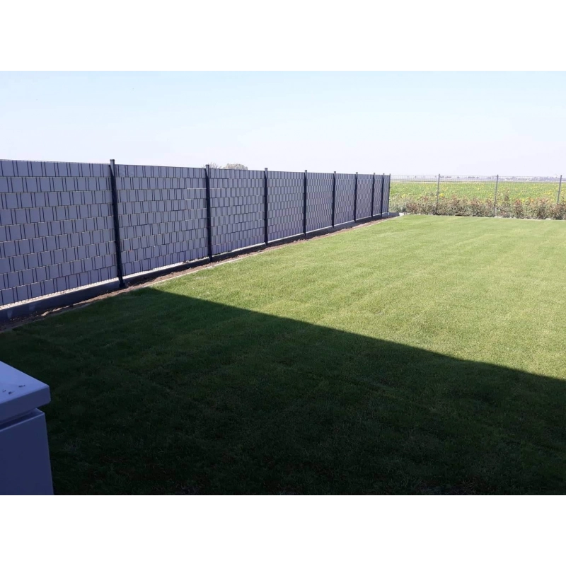 Streifen PVC BUS. 19cm / 40m / RAL7016