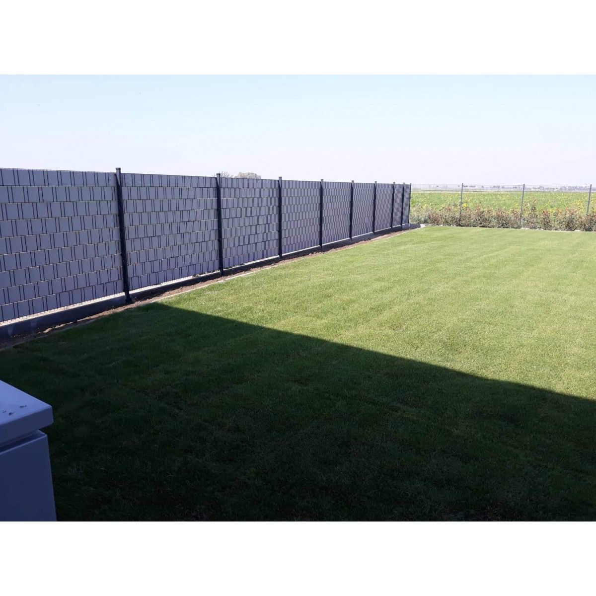 Streifen PVC BUS. 19cm / 40m / RAL7016