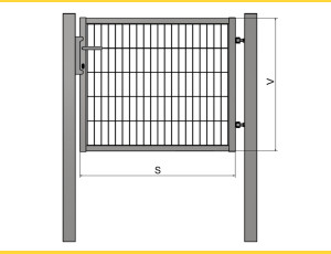 Brána BJ UNIVERZAL 1000x1000 / PAN / ZN+PVC7016