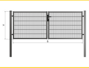 Brána BD UNIVERZAL 1000x4000 / PAN / ZN+PVC6005