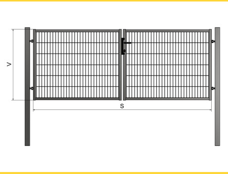 Gate BD UNIVERZAL 1000x4000 / PAN / ZN+PVC6005