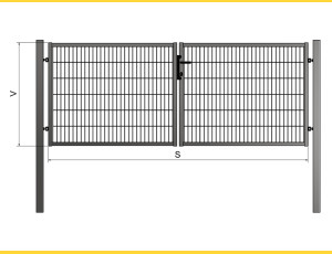 Gate BD UNIVERZAL 1000x4000 / PAN / ZN+PVC7016