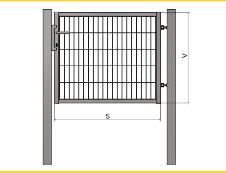 Gate BJ UNIVERZAL 1500x1000 / PAN / ZN+PVC6005