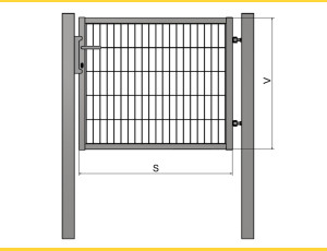 Gate BJ UNIVERZAL 1700x1000 / PAN / ZN+PVC6005