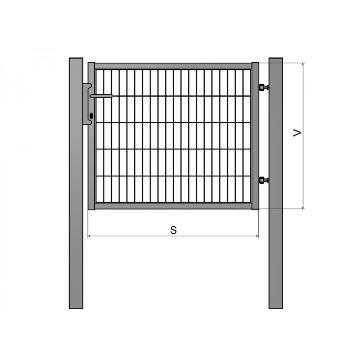 Gate BJ ORION 1200x1000 / PAN / ZN+PVC6005