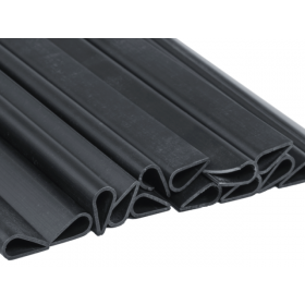 Streifen PVC EXCL. 19cm / 35m + 20 Stk Klemmschienen / RAL7016