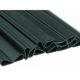 Streifen PVC EXCL. 19cm / 35m + 20 Stk Klemmschienen / RAL6005