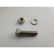 Screw STAINLESS STEEL / M8x30 / complete (screw, nut, washer) / pack of 10