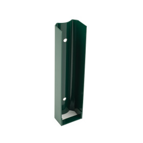 Base plate holder, metal / U / 200/40 / round / ZN+PVC6005