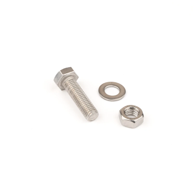 Schraube NIRO / M8x30 /komplett (Schraube, Mutter, Unterscheibe) 10 Stk./Packung